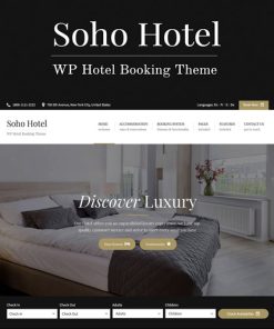 Soho Hotel Booking - Hotel WordPress Theme