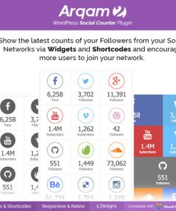 Social Counter Plugin for WordPress - Arqam