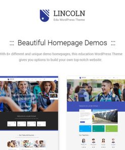 Lincoln - Education Material Design WordPress Theme