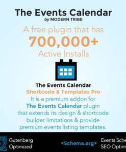 The Events Calendar Shortcode and Templates Pro - WordPress Plugin